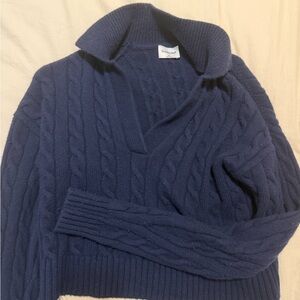 Sunday Best V-Neck Navy Sweater